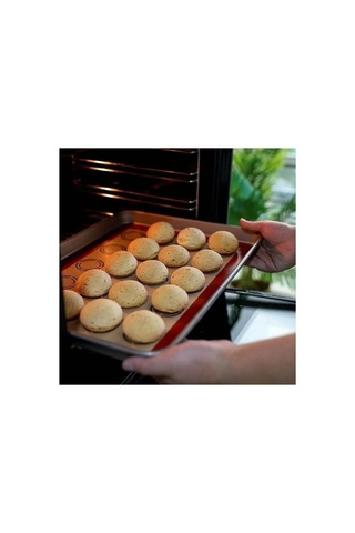 Silikon Yıkanabilir Makaron Yapıcı Fırın Matı 40 30 Cm