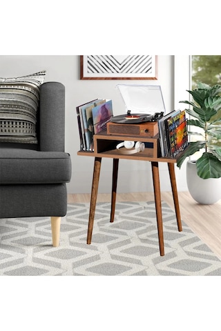 Plak Ve Pikap Sehpası 2 Li Barok