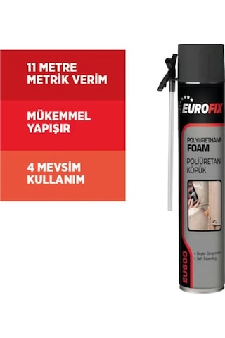 Eurofix Poliüretan Köpük Pipetli 650 ML