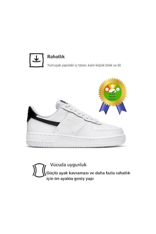 Beyaz Siyah Trend Süper Rahat 4 Mevsim Unisex Günlük Yürüyüş Beyaz - Siyah