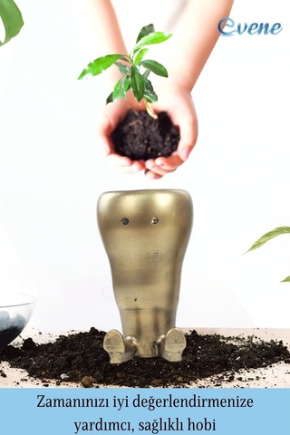 Saksı Çiçek Kaktüs Saksısı Lüx 13,5 Cm Gümüş Eskitme Varak Boyalı Havuç Desen Saksı Çiçeklik - Altın Eskitme