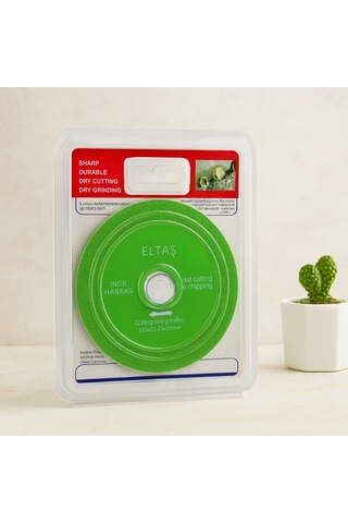 Yeşil Hassas Cam Kesme Ve Taşlama Diski 115x22x23x15mm