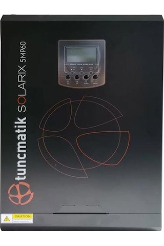 Tunçmatik Solarix 5 Kva 5kw 5000 Watt 48 Volt Mppt 80a 450v Akıllı İnverter İnvertör Dc