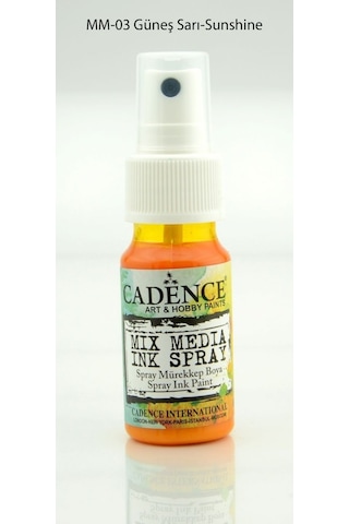 Cadence Mix Media Ink Sprey Mürekkep Boyası 25Ml - Mm03 Güneş S.