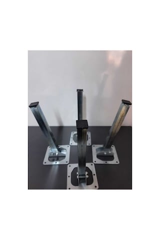 Gri Metal Sofra Ayağı 4 Adet 20 Cm - Tek Ebat Gri