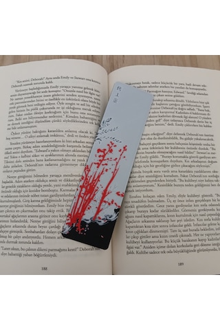 Kitap Ayracı - Kırmızı Çiçek Model4