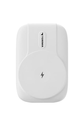 Torima Beyaz 10000mah Magsafe Powerbank Standlı, Kablosuz & Pd 22.5w Hızlı Şarj BEYAZ