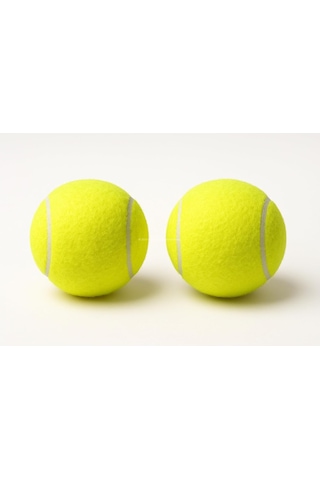 Lexroo 2'li Köpek Oyun Topu 7.5 Cm Orta Boy Premium Kalite Tenis Topu, Eğitim Ve Oyun Amaçlı