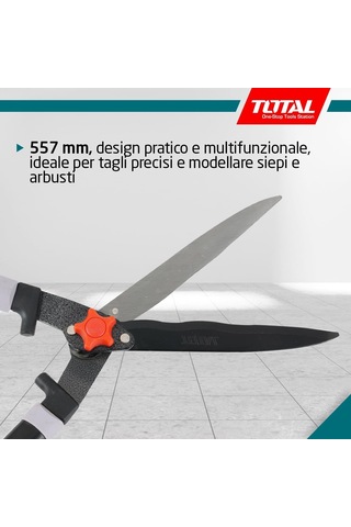 Çit Budama Makası 11 X 32 X 32 Cm Mavi Uzunluk 557 Mm Bahçe İşleri İçin Teflon Bıçaklı İki El Çit Makas