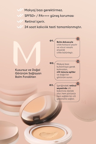Bakım Sunan Yoğun Kapatıcı Balm Fondöten M Skin-fake Balm No.21 No.21