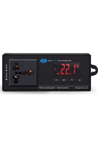 Novahub Ac-112 Dijital Sıcaklık Geçirmez Kontrol Cihazı Akvaryum Mikrobilgisayar Termostatı