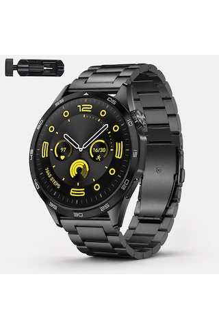 Huawei Watch Gt4 46mm İle Uyumlu Katlanır Klipsli Paslanmaz Çelik Saat Kordonu