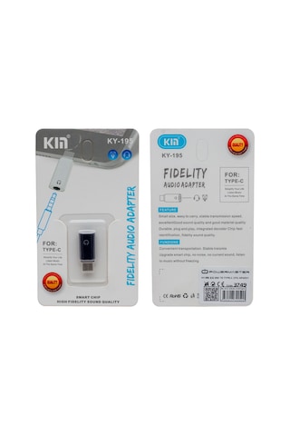 Powermaster Ky-195 Type-c To 3.5 Mm Aux Dönüştürücü Otg Ses Aparatı