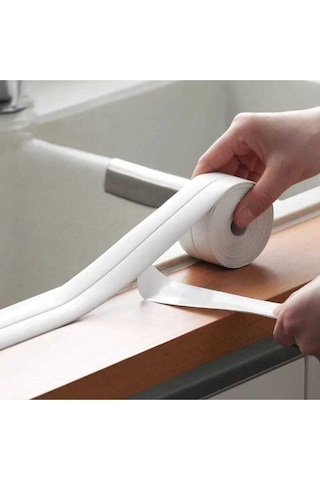 Su Sızdırmaz Bant 3.2 M Banyo Küvet Mutfak Lavabo Beyaz Su Geçirmez Kenar Bandı Sızdırmazlık Tamir Su Sızdırmaz Bant 3.2 M Banyo Küvet Mutfak Lavabo Beyaz Su Geçirmez Kenar Bandı Sızdırmazlık Tamir