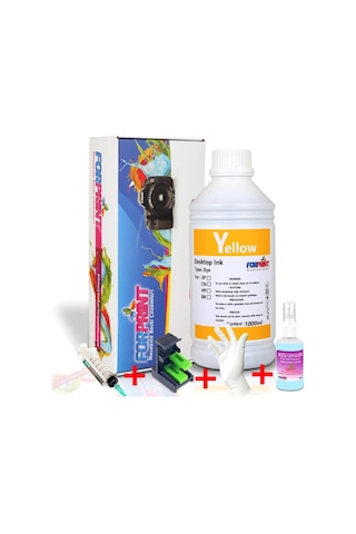 HP 650- HP 651- HP 652 Siyah Kartuş için Dolum Seti 1000 ML