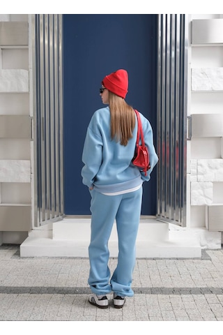 Fonna Fashion Esf-2304 Bayan Eşofman Takım Mavi