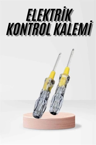 Kontrol Kalemi Çift Başlıklı Şeffaf Elektrik Testi Değişken Uçlu 10585464