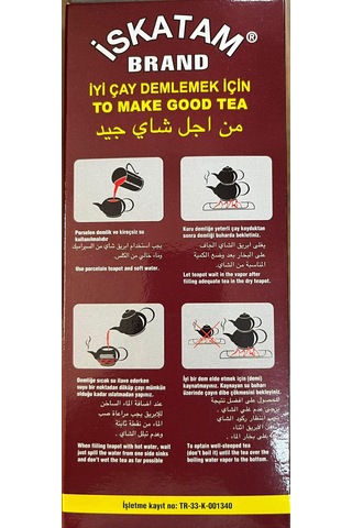 İskatam Siyah İthal Çay Kutu 400 G