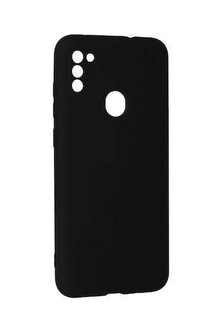 Newface - 59 - Samsung Galaxy Uyumlu A11 Kılıf Nano İçi Kadife Silikon - Csmo-tex - - Siyah
