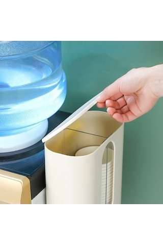 Besthome1 Ev Punch-pembe Duvara Monte Tek Kullanımlık Kağıt Bardak Alıcısı Otomatik Su Bardağı Tutucu Dağıtıcı Pembe