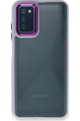Gld-spt- Newface Samsung Uyumlu Galaxy A03s Kılıf Dora Kapak - Lila