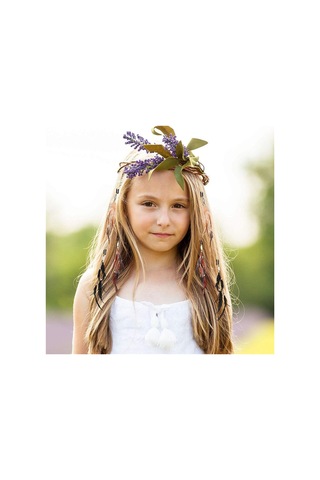 Haki Tarak Başlık Yenilikçi Tokalar Hippi Başlıkları Tüy Saç Halat Kafa Bandı Şapkalar Haki