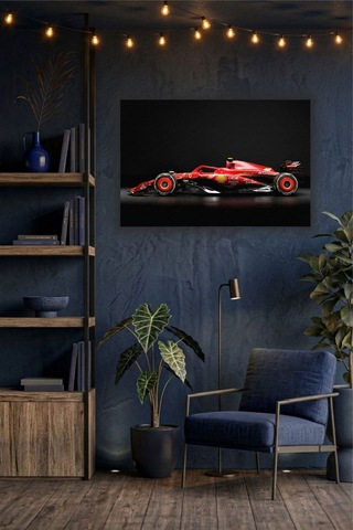 Formula 1 Motors Temalı Dekoratif Cam Tablo -29