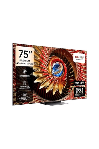 Tcl 75C8K 75" 189 Ekran Uydu Alıcılı Smart 4K QD-Mini Led Google Tv