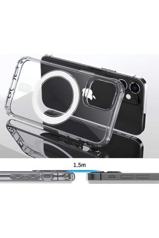 Iphone 13 Uyumlu Magsafe Özellikli Şeffaf Kılıf
