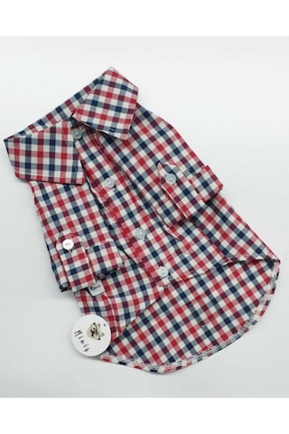 Miniş Pet Butik Kareli Kedi Köpek Gömlek