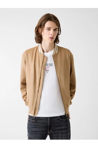 Guess Gj Suni Süet Bomber Erkek Bej Ceket M6rl0jwj842-g1fe Bej