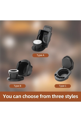 Pazly Espresso İçin Yeniden Kullanılabilir B Siyah Kahve Kapsülleri Diğer Renkler Diğer