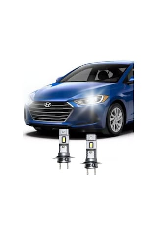 Hyundaı Elantra Led Uzun Far Mapulü H7 Mini Led 2'li Set