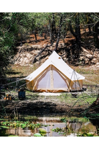 Campout Büyük Kamp Çadırı 4 Mt Siyah