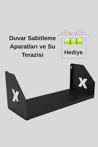 Duvar Rafı Metal Raf Kitaplık Aksesuar Düzenleyici Su Terazisi Hediye Ahşap Rafa Göre Daha Dayanıklı Diğer