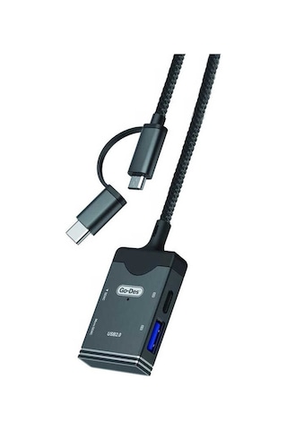 Go Des GD-DK106 5 in 1 Type-C / Micro OTG USB & SD Hafıza Kart Okuyucu - ZORE-261941
