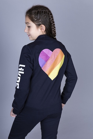 Toontoy Kız Çocuk Likee Baskılı Takım Lacivert