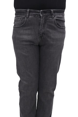 Dmctekstil Erkek Hacker Denim Füme Normal Bel Normal Kesim Boru Paça Büyük Beden Jean Pantolon