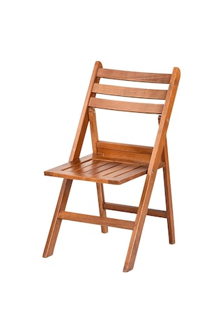 Albatros Katlanır Ahşap Bahçe Balkon Seti: 60x100 Masa+4 Sandalye