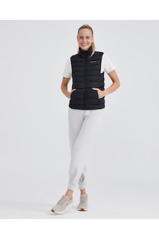 Skechers W Outerwear Padded Vest Kadın Siyah Yelek S231239-001 Siyah