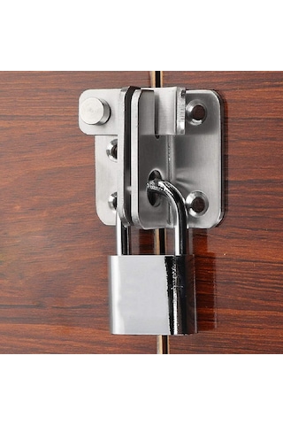 Hasp Kapı Kilidi Küçük Hırsızlık Önleyici Mandal, Paslanmaz Çelik Kilit Mandal Güvenlik Kapı Mandalları