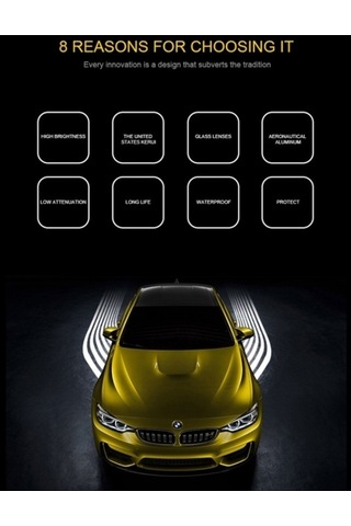 Wondernest 2 Adet Dc 8-36v Hayalet Gölge Melek Kanat Projeksiyon Lamba Araba Kapı Led Karşılama Işığı Mavi Mavi Işık