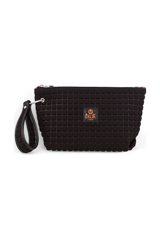 Bilik Deri Scuba Siyah Kadın Portföy & Clutch Çanta Yeliz Siyah