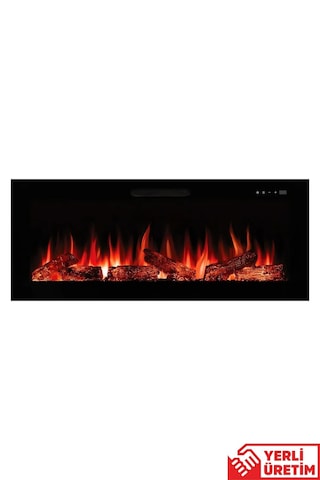 Masta 100 Elektrikli Şömine - Isıtıcısız, Cam Çerçeveli, Sınırsız