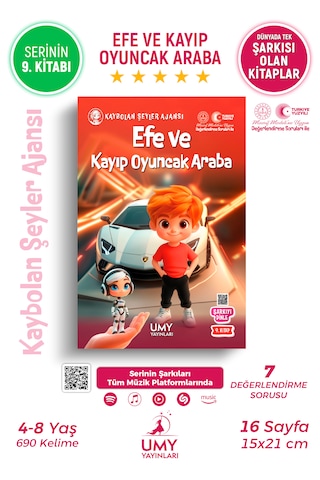 Umy Yayınları Efe Ve Kayıp Oyuncak Araba - Çocuklar İçin Odaklanma Ve Hedef Belirleme Temalı Macera Kitabı