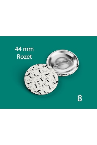 44 Mm Buton Rozet İğneli Çanta Kıyafet Rozeti Yoga Yapan Kedi Çok Renkli