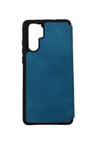 Jopus P30 Pro İle Uyumlu Premium Kapaklı Kılıf Mavi
