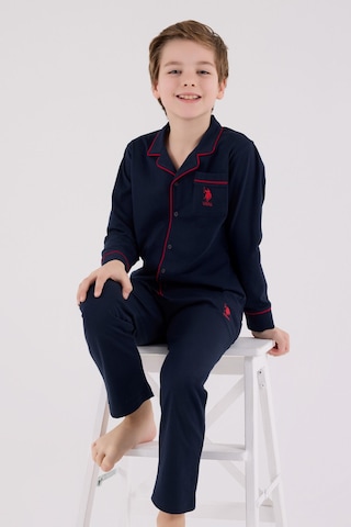 U.S. Polo Assn. Erkek Çocuk Lacivert Pijama Takımı Us2234-c-v1