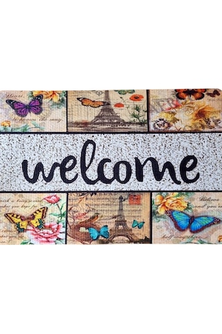 Yüksek Kalite Kapı Önü Paspas, Dijital Baskılı Paspas, Kapı Önü Paspası, 45 70-kahverengi