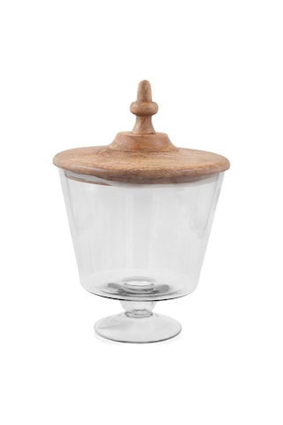 The Mia Madera Ayaklı Kurabiye Kavanozu 36x26x25 Cm